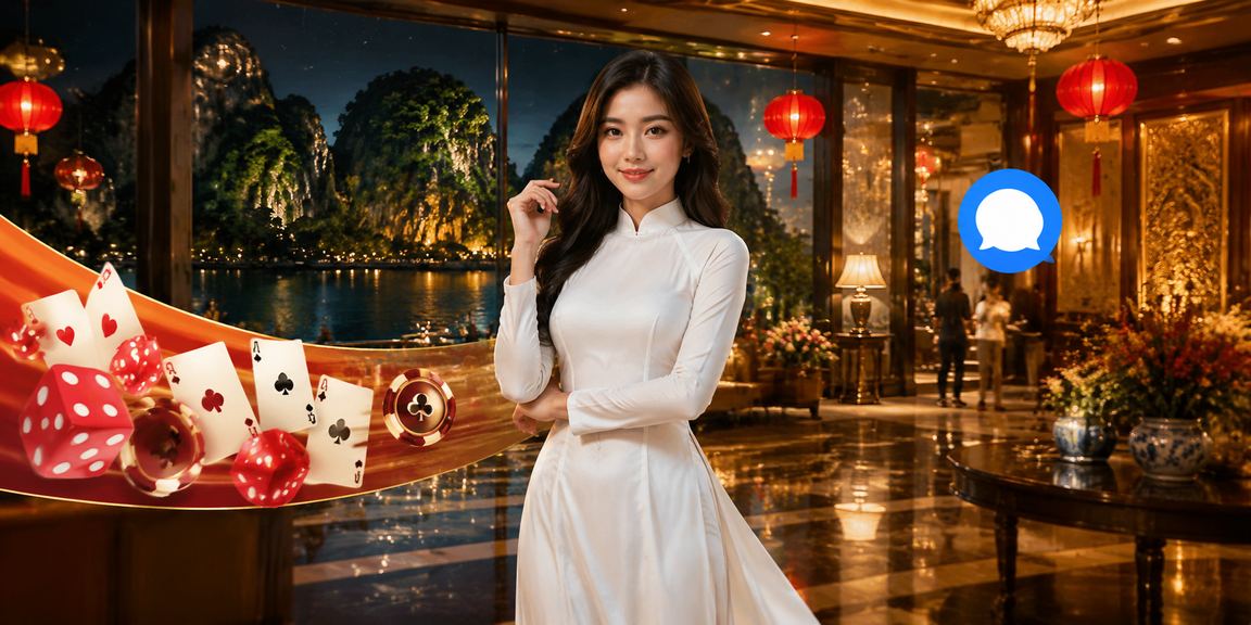 Trò chơi bài truyền thống tại Ninh Bình với trang phục áo dài Việt Nam