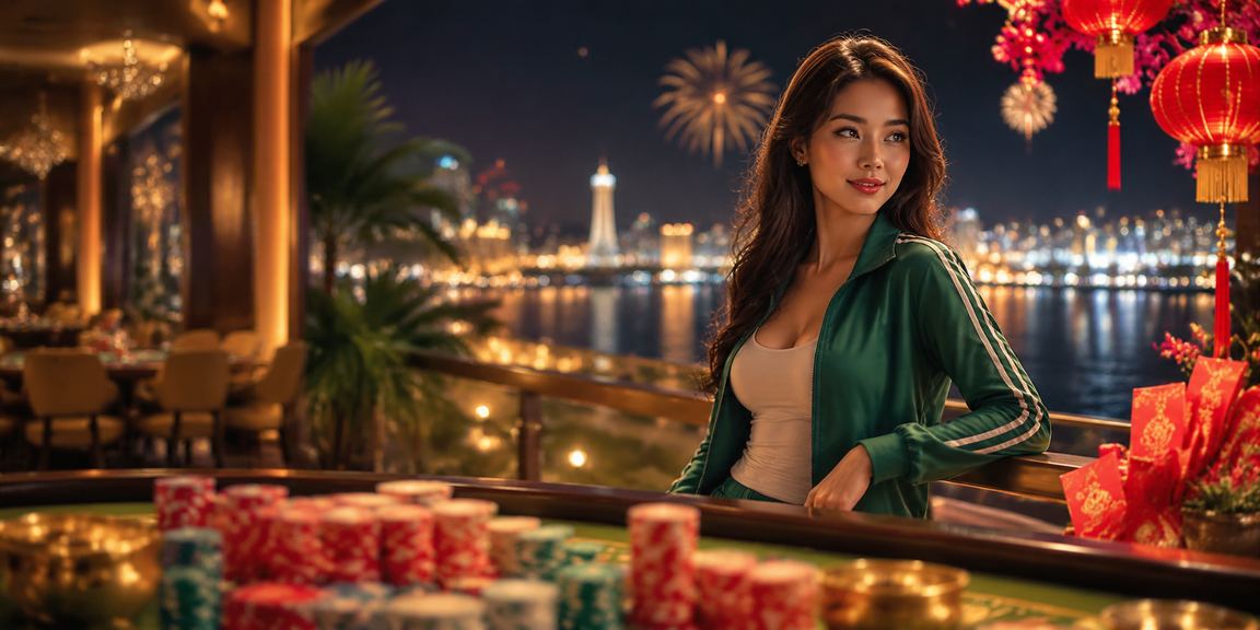 Người chơi bài tại Phú Quốc trong không gian đèn lồng rực rỡ